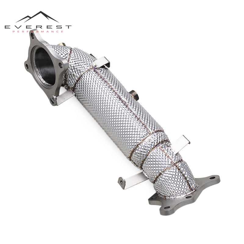 Race Straight Downpipe for Honda CIVIC Type R/Type-R FK8/FL5 2.0T 2015-2023 Exhaust Heat Shield Free Flow Down Pipe