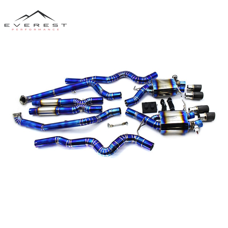 Titanium Exhaust System for BWM M6 F06/F12/F13 4.4TT 2012-2016 Exhaust Catback with Valves Racing Car Exhaust System