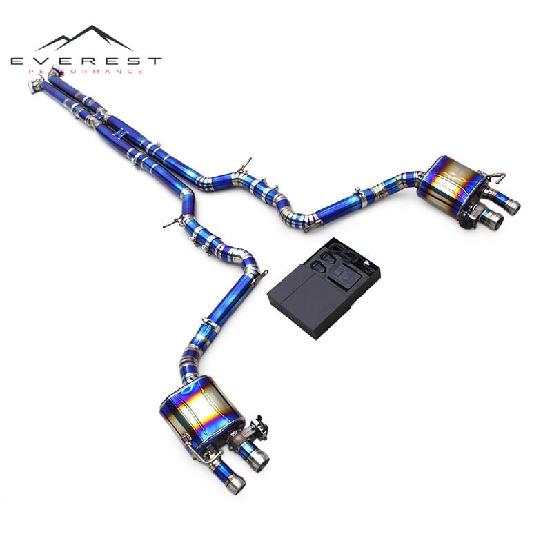 Titanium Alloy Exhaust System for Bentley Continental GT V12 6.0T 2018-2024 Electronic Valve with Independent Controller