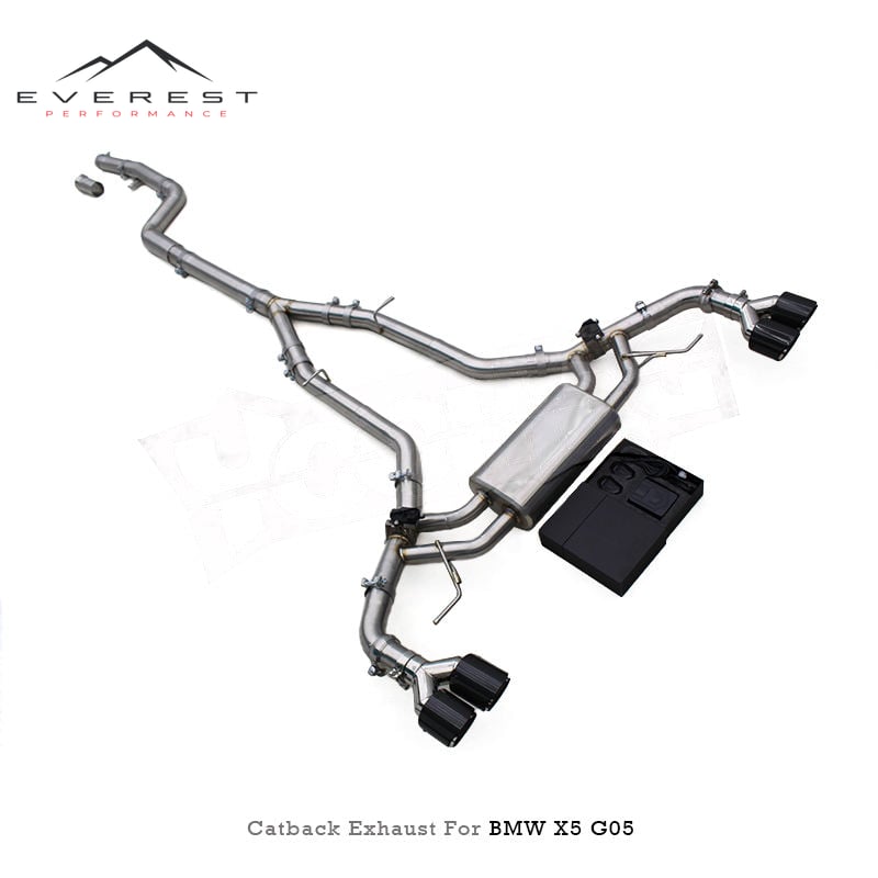 Racing Valvetronic Catback Exhaust Pipes for BMW X5 G05 M40i B58 3.0T 2019-2024 SS304 Valved Muffler Exhaust With Remote Control