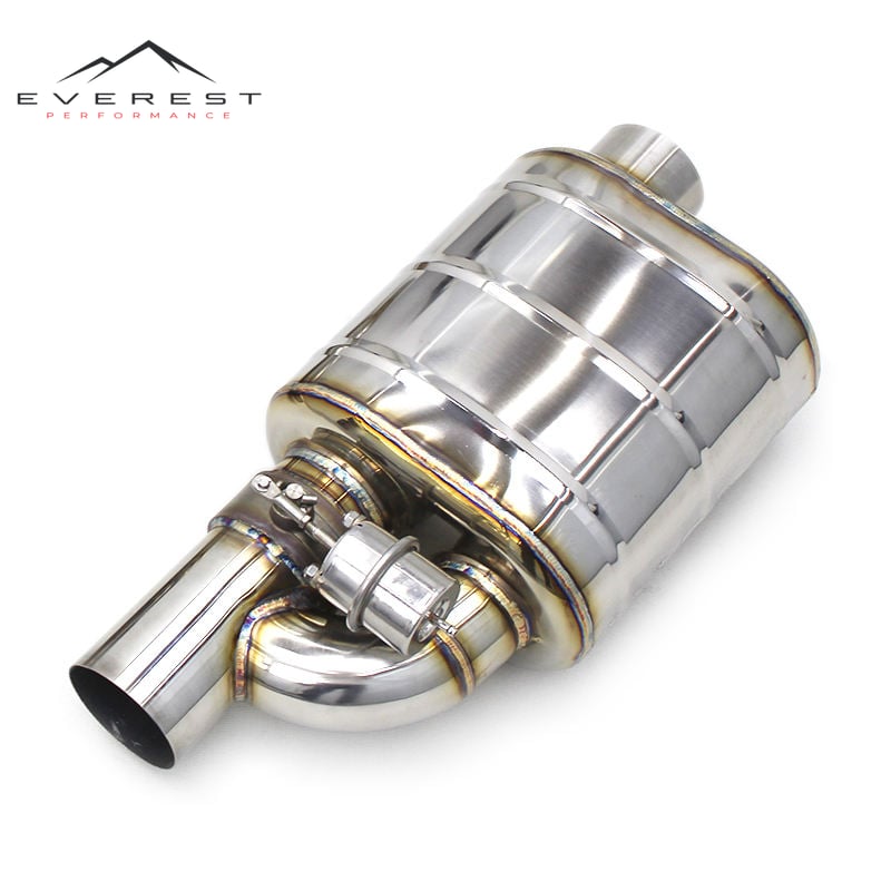 Universal Muffler Exhaust Pipe for Various Models Racing Car Stainless Steel Pipes Vaccum Valve Control Exhaust System