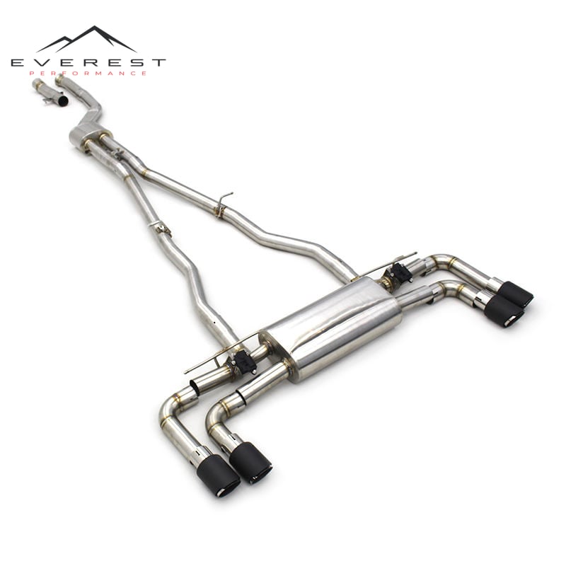 Stainless Steel Catback Exhaust Pipes for BMW 540i 530 530i 3.0T/2.0T 2017-2023 Muffler Resonator Escape