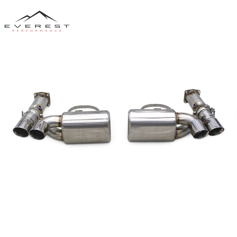 Stainless Steel Exhaust Pipes for Porsche 911 997.1 Turbo 3.6 2004-2012 Muffler Supercar Catback Vacuum Valve