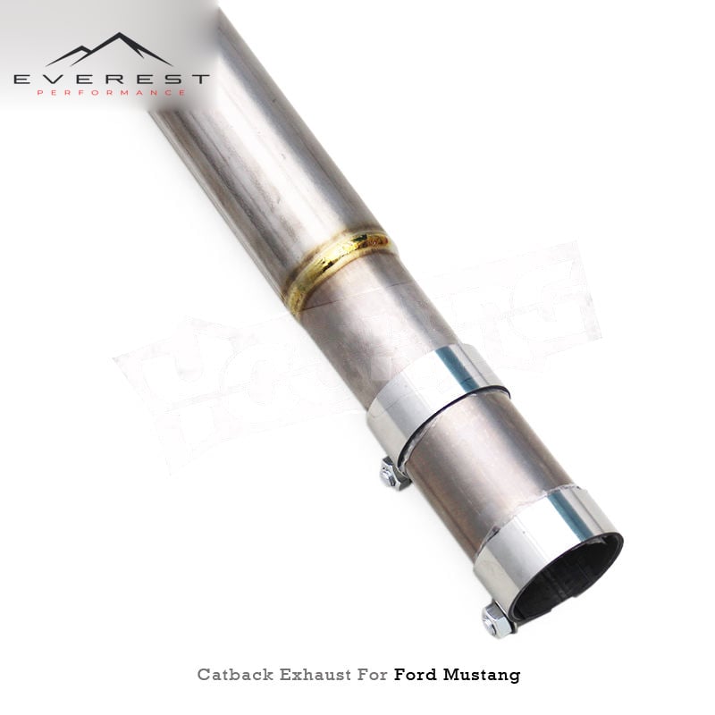 Ecustom Titanium Lightweight Vacuum Valve Muffler Catback Exhaust Pipes System for Ford Mustang 2.3T 2015-2024 with Control