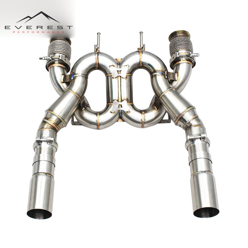 SS304 Exhaust Pipe System for Mclaren 720S Spider Coupe 4.0T 2017-2019 Catback Exhaust Direct Pipe Muffler Fit