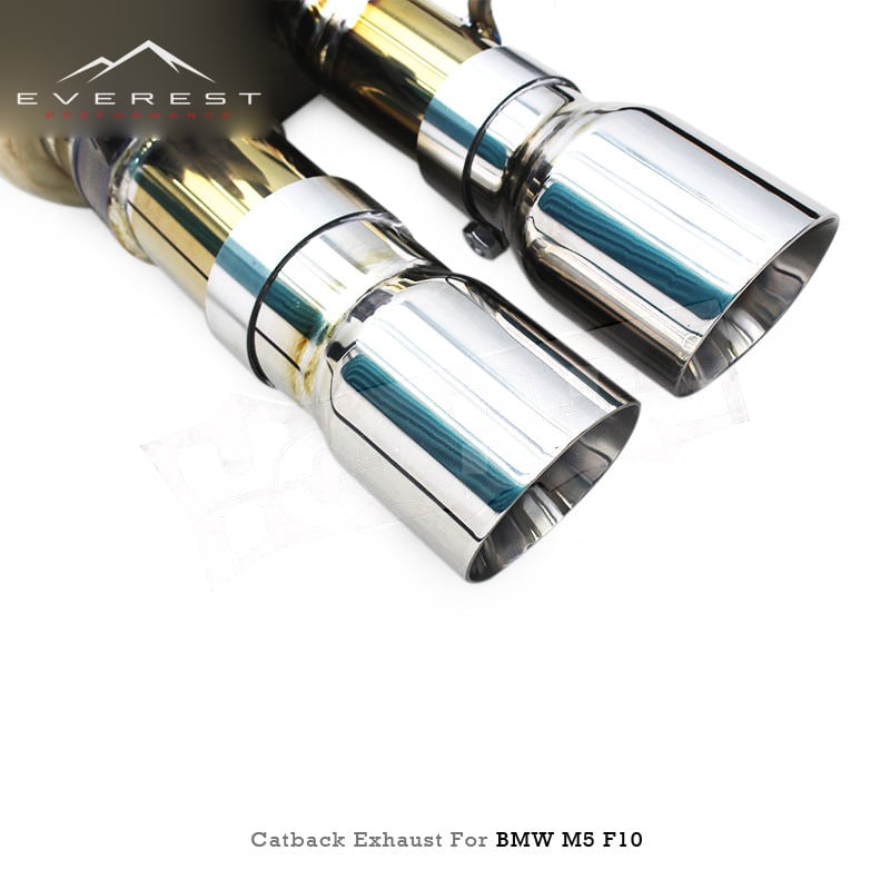 Racing Titanium Valvetronic Catback Exhaust Pipes for BMW M5/M6 F06/F10/F12/F13 4.4TT 2012-2016 with Valved Muffler Exhaust Pipe