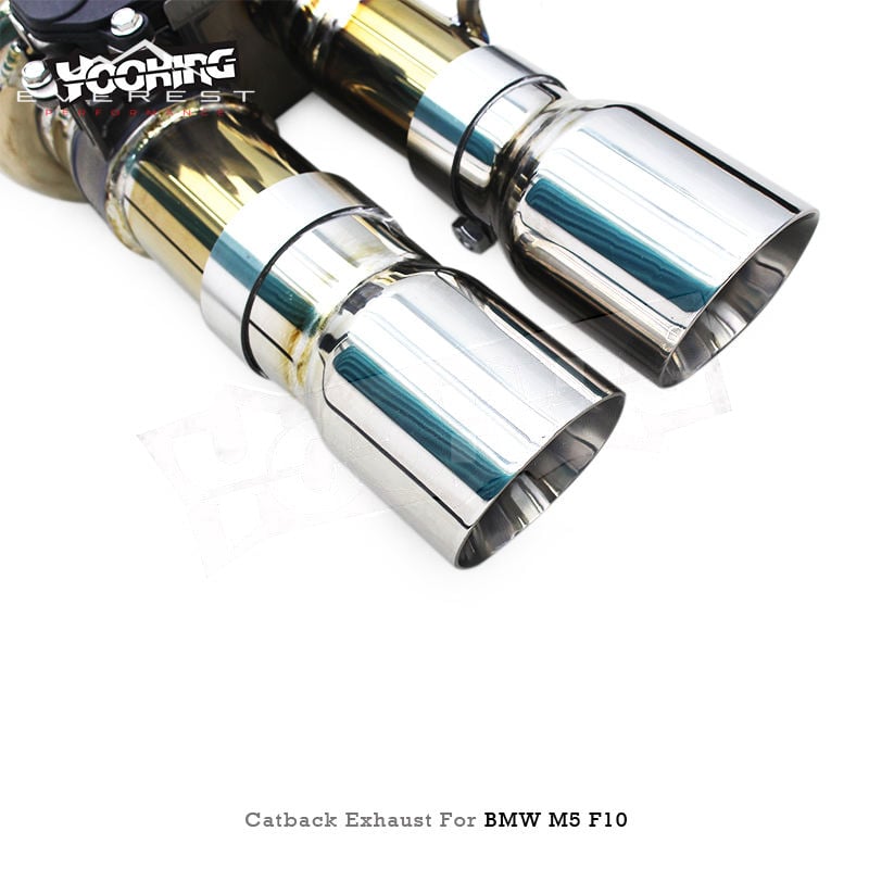 Racing Titanium Valvetronic Catback Exhaust Pipes for BMW M5/M6 F06/F10/F12/F13 4.4TT 2012-2016 with Valved Muffler Exhaust Pipe