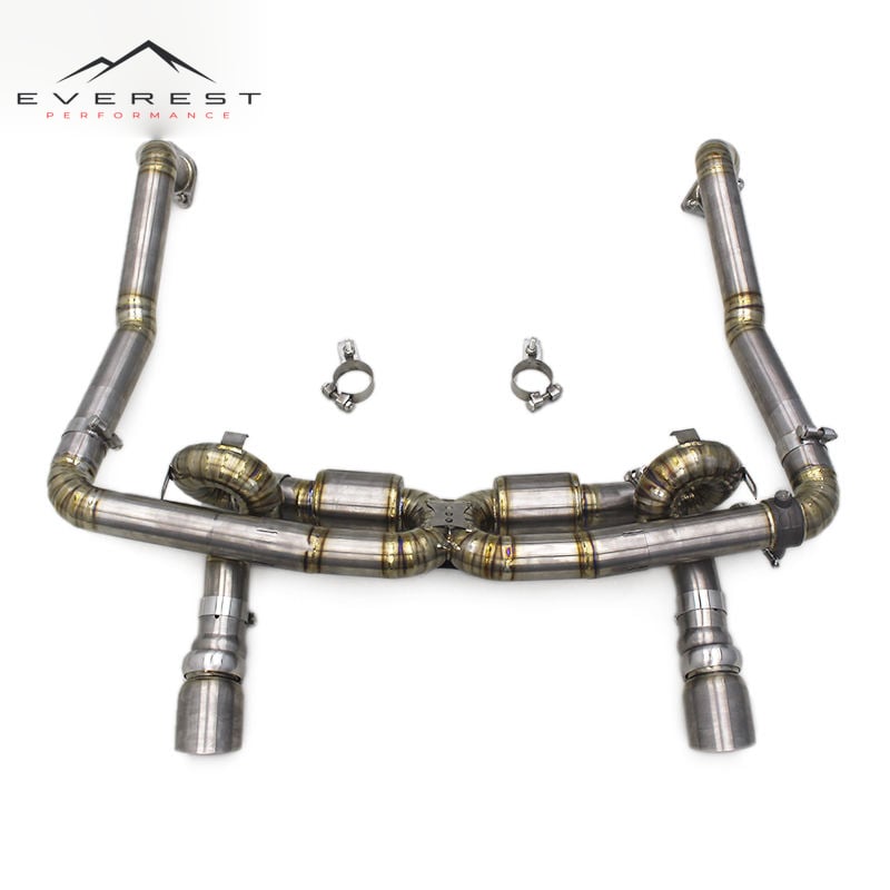 Catback Exhaust for Porsche 718 Boxster/Cayman 2.0T 2016-2023 Upgrades GT4 Escape Titanium Pipe Muffler Exhaust System