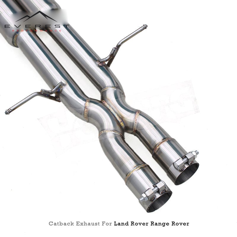 Racing SS304 Mirror Polished 1.5mm Exhaust System Land Rover Range Rover Sport SE V6 3.0T 2013-2022 Valvetronic Catback