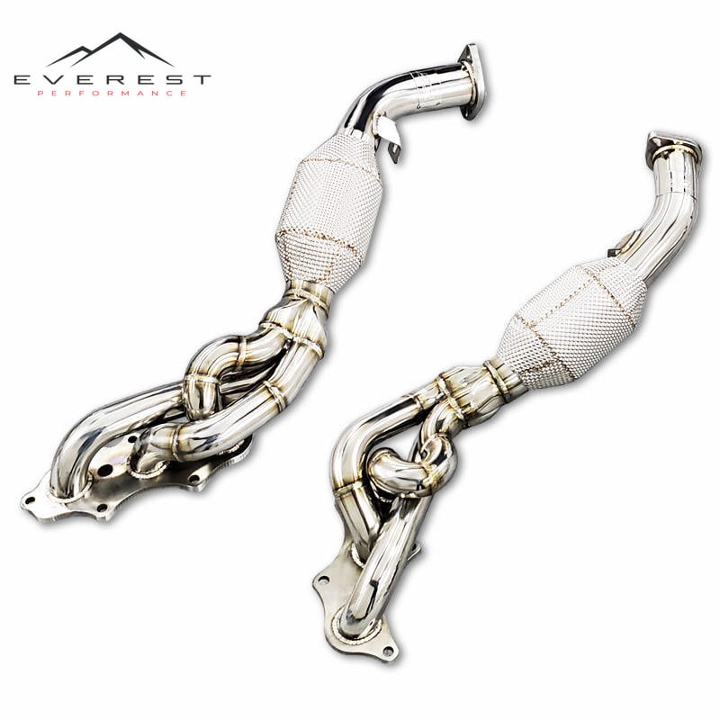 Exhaust Manifold for Toyota LAND Cruiser 4.0L/5.7 2007-2016 Catalytic Converter SUS304 Exhaust Downpipe 100/200/300 Cell