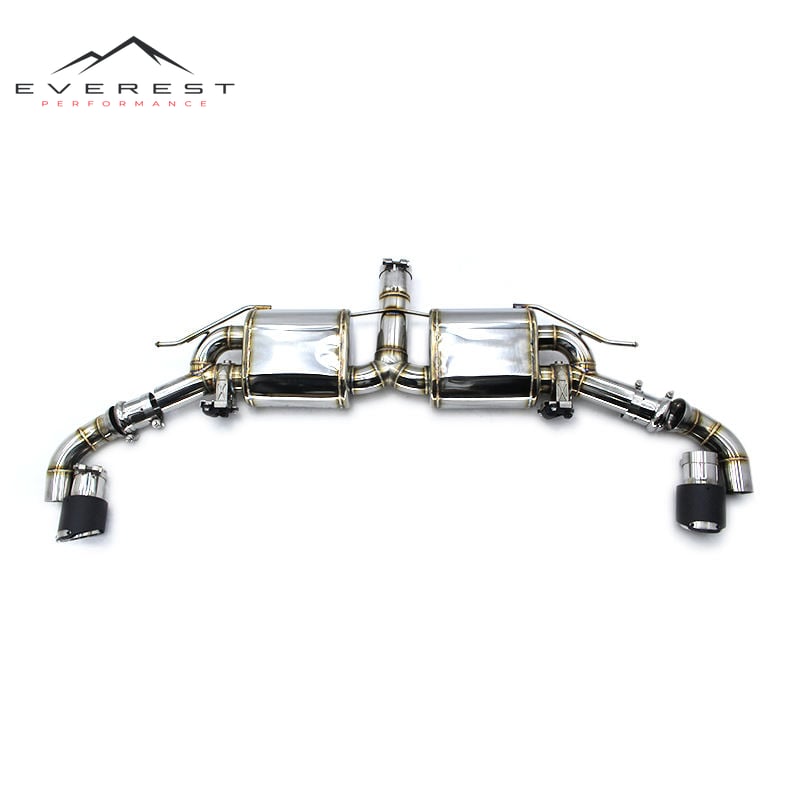 Race Auto Spare Parts for BMW X5 2014-2023 Universal Exhaust Muffler Carbon Fiber Tips Exhaust Catback Valve