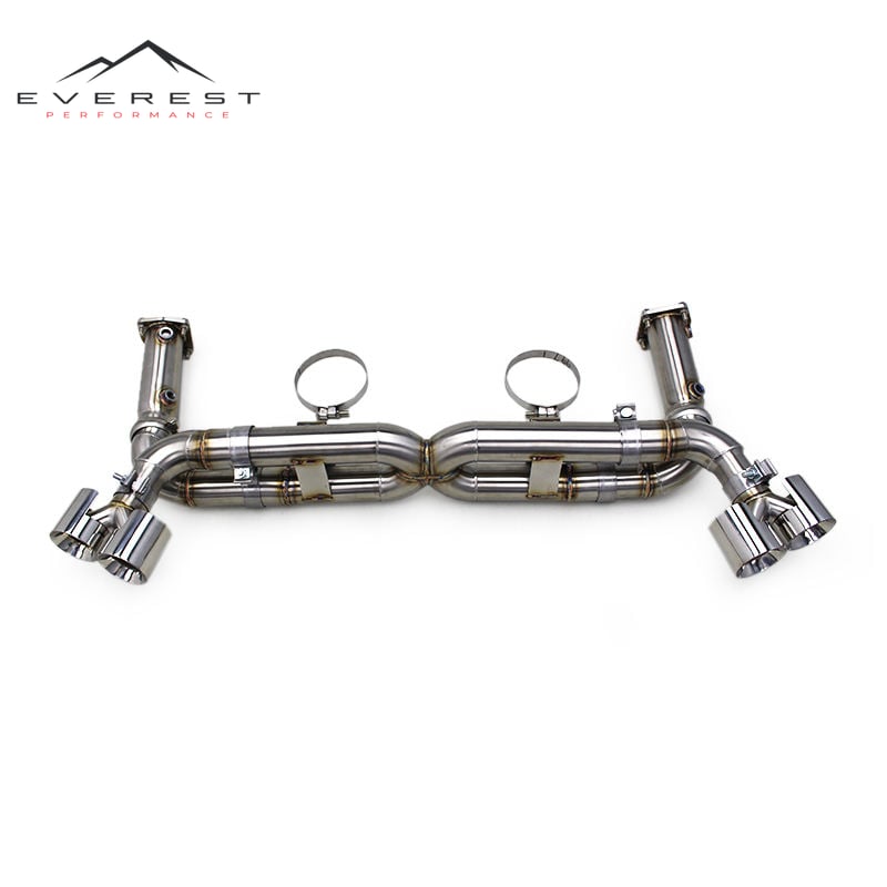 Racing Car Exhaust System for Porsche 911 997/997.1 Turbo 3.6L 2004-2012 Stainless Steel Catback Muffler