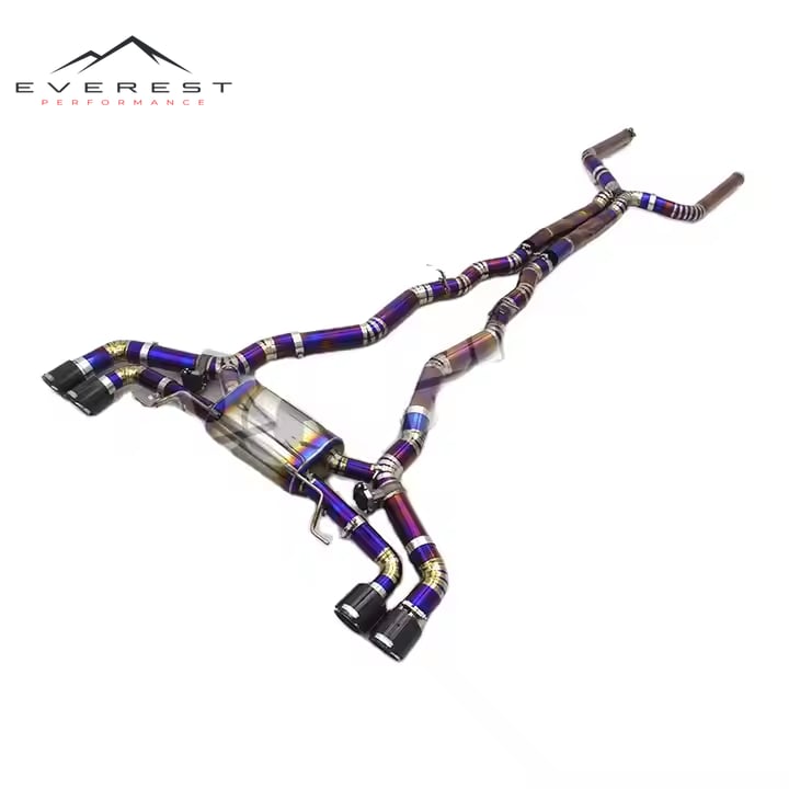 Titanium Exhaust System for BMW X5/X6 B58 3.0T G05/G06 2019-2023 Catback Muffler Valvetronic Modified Sound