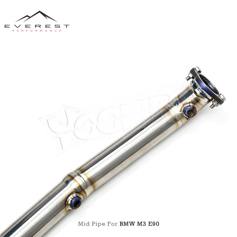 Titanium Lightweight Midpipe Exhaust Pipes for BMW M3 E90/E92/E93 4.0L 2007-2013 X-pipe with Resonator