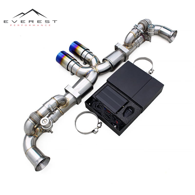 Auto Exhaust Pipes for Porsche 911 Carrera 991/991.1/991.2 GT3/GT3RS 2015-2018 Stainless Steel Catback Muffler Valve
