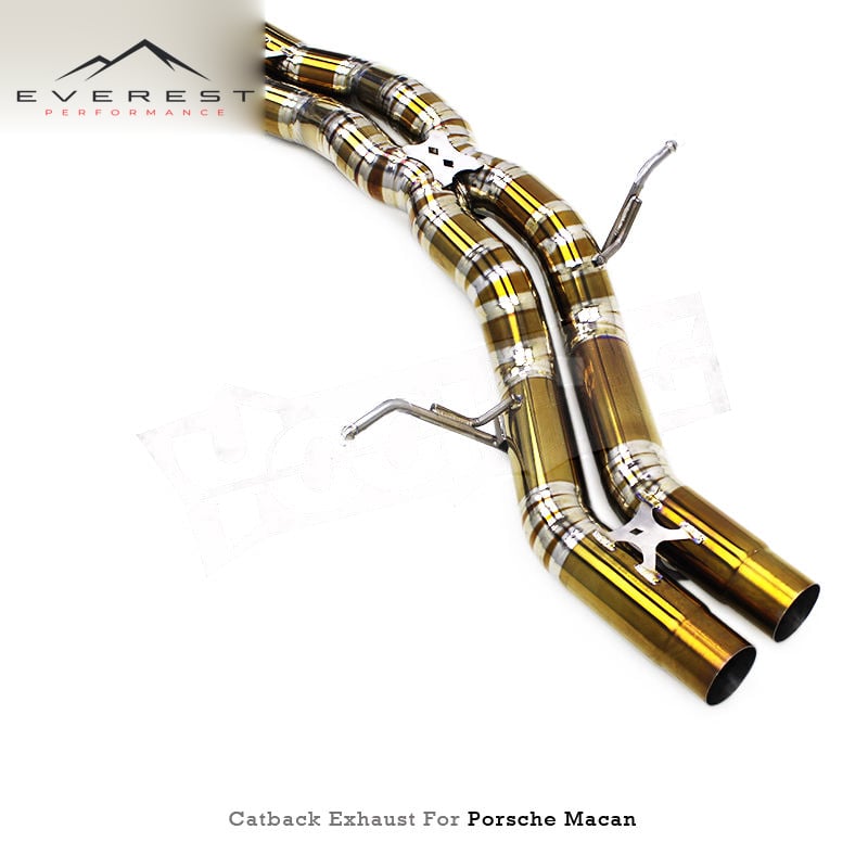 Titanium Exhaust Pipe System for Porsche Macan 3.0T 2014-2024 Electronic Valve Catback Muffler Exhaust with Control