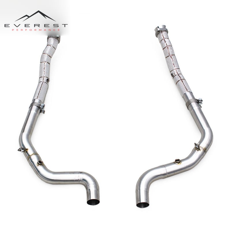Custom Exhaust Straight Downpipe for Land RoverRange Rover Sport SVR 5.0 2009-2017 Engine Free Flow System Stainless Steel Pipes