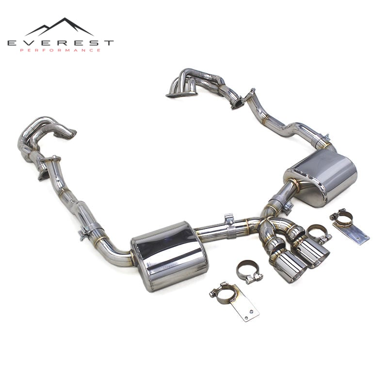 Exhaust Pipe System for Porsche 987/987.1 Boxster/Cayman S 3.4L 2004-2008 Stainless Steel Catback Exhaust Manifold Pipes