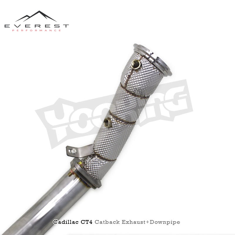 Stainless Steel Full Exhaust Pipes for Cadillac CT4 2.0T 2019-2023 Racing Exhaust Free Flow Downpipe Catback Valved Muffler