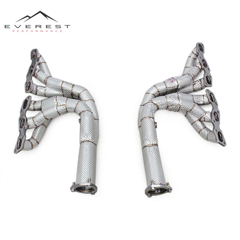 SS304 Exhaust Manifold for Aston Martin Vanquish V12 6.0L 2012-2016 High Quality Exhaust Manifold System with Heat Shield