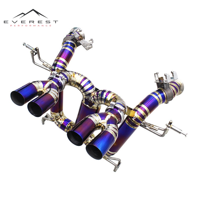 Titanium Catback Exhaust for Lamborghini Revuelto V12 6.5L 2023-2025 Titanium Exhaust Pipe with Purple Color