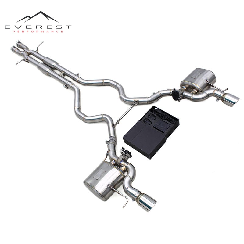 Custom Valved Sport Catback Muffler for Land Rover Range Rover Sport SE V6 3.0T 2013-2022 SS304 X Pipes Resonated Exhaust System