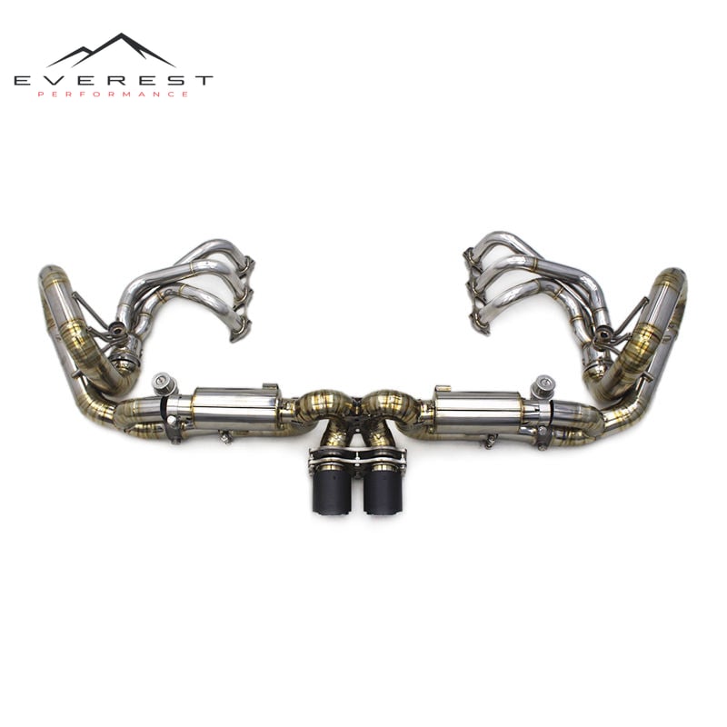 Race Valved Sport Full Exhaust for Porsche 911 991/991.1/991.2 GT3 RS 4.0L 2015-2018 3 to 1 Header Titanium Muffler Exhaust