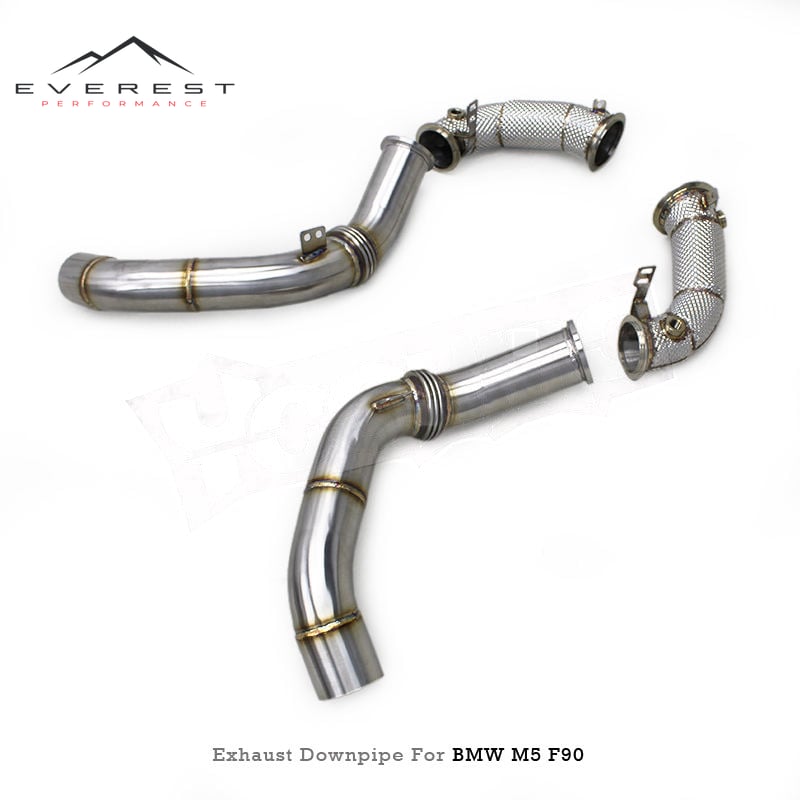 Exhaust Pipe System for BMW M5 F90 4.4T 2018-2023 Stainless Steel Free Flow Downpipe