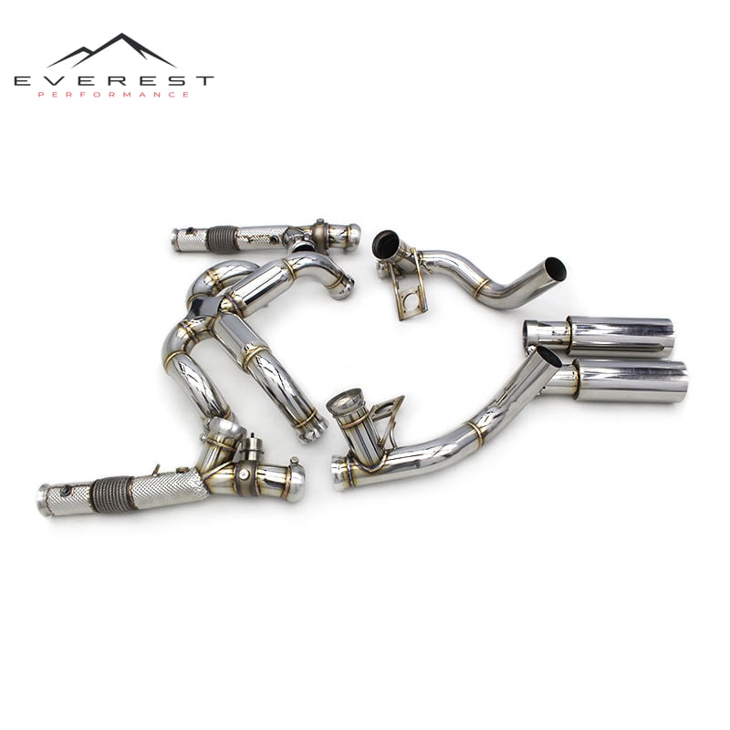 Valve Exhaust Pipes for Lamborghini Murcielago LP640 V12 6.2 2007-2010 Stainless Steel Catback Straight Downpipe