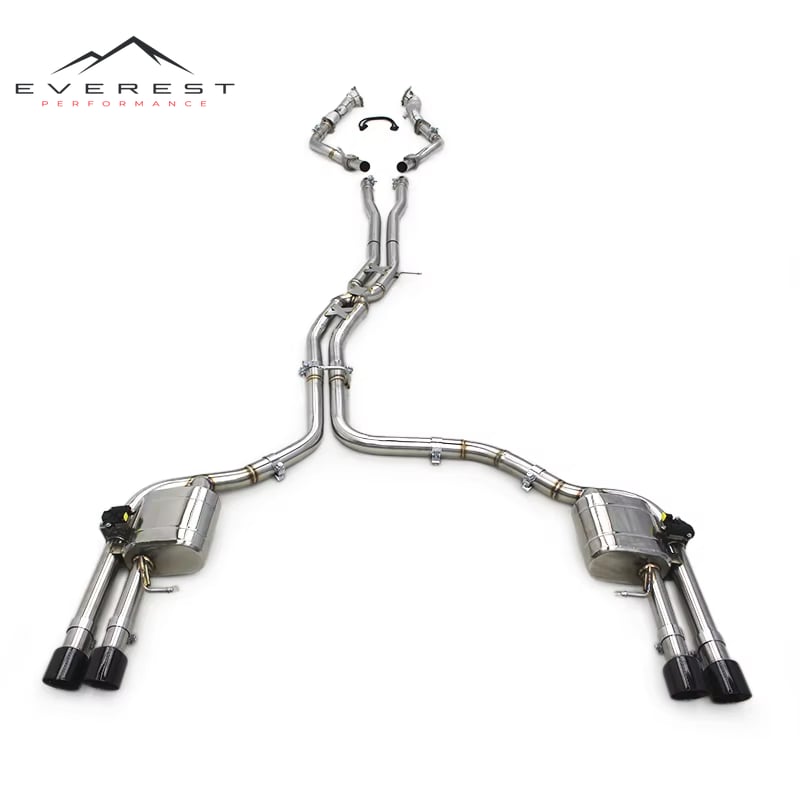 Custom Exhaust System for Audi S8 D4 4.0T 2013-2018 Sport Car X Midpipe SUS304 Pipe Header Downpipe Valvetronic Catback Muffler