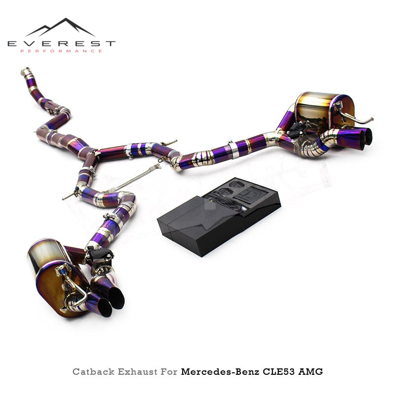 Racing Titanium Catback Exhaust System for Mercedes-Benz CLE53 AMG 3.0T 2024-2025 Sport Car Exhaust Pipe Valvetronic Muffler