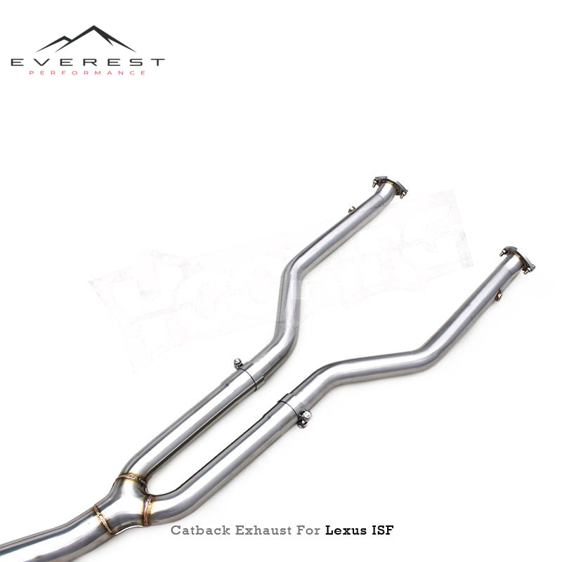 Auto Sport Catback for Lexus ISF/IS F 5.0L 2007-2014 Y Pipe Sound Stainless Steel Exhaust Pipe System With Remote Controller