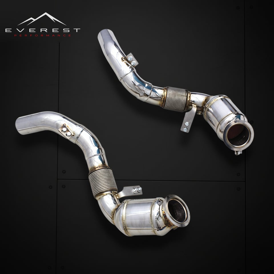 Custom Engine Turbos Catted Downpipe for BMW 650/650i F06/F12/F13 4.0T 2011-2017 Performance High Flow SUS304 Exhaust System