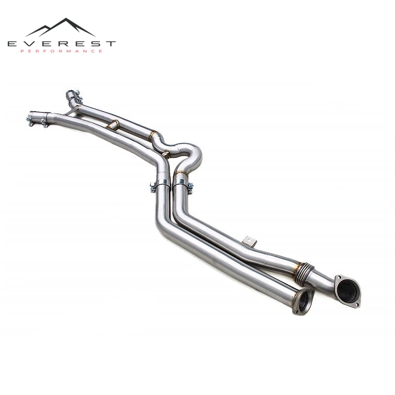 Custom Active Sound H Pipe for BMW M3/M4 G80/G82 CS 3.0T 2021-2024 Performance Upgraded Exhaust Pipes G8X Mid Pipe
