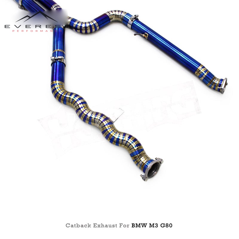 Titanium High Quality Exhaust Pipe System for BMW M3/M4 G80/G82 3.0T 2019-2023 Electronic Valve Muffler