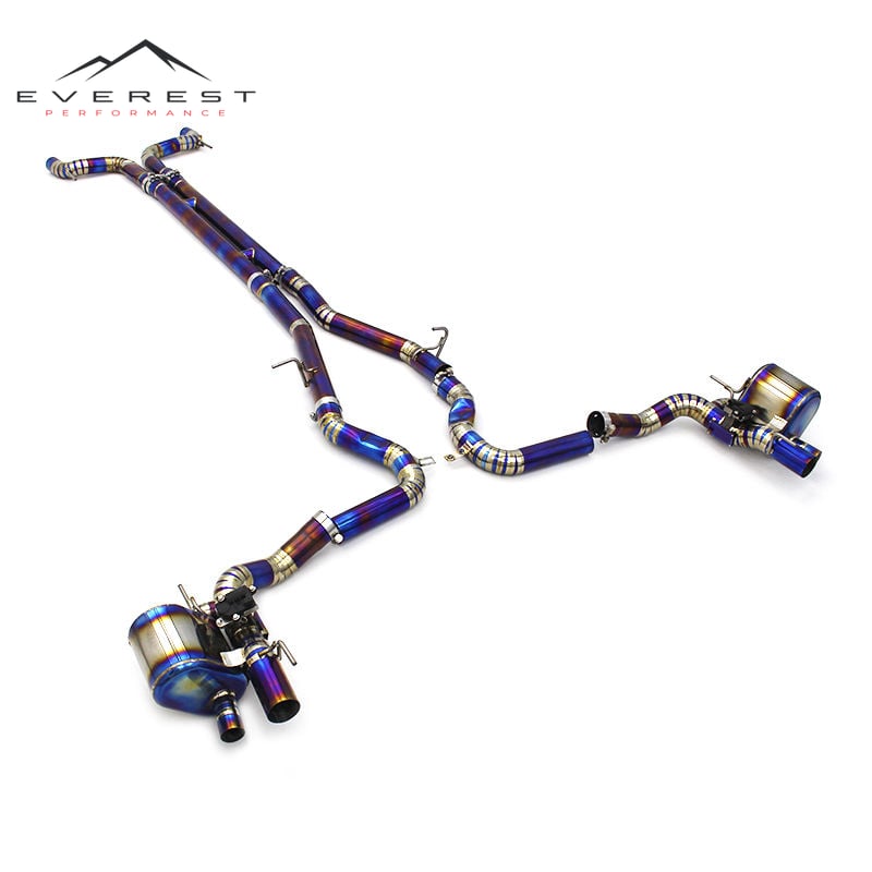Titanium Exhaust System Muffler Valvetronic for Maserati Levante 3.0T 2017-2023 Tig Welding Technology Catback