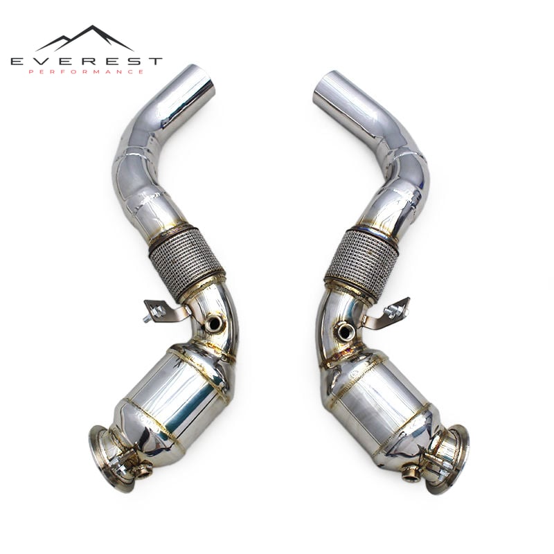 Stainless Steel Exhaust Manifold for BMW 650/650i F06/F12/F13 4.0T 2011-2017 High Flow Pipe Exhaust System with Catalyst