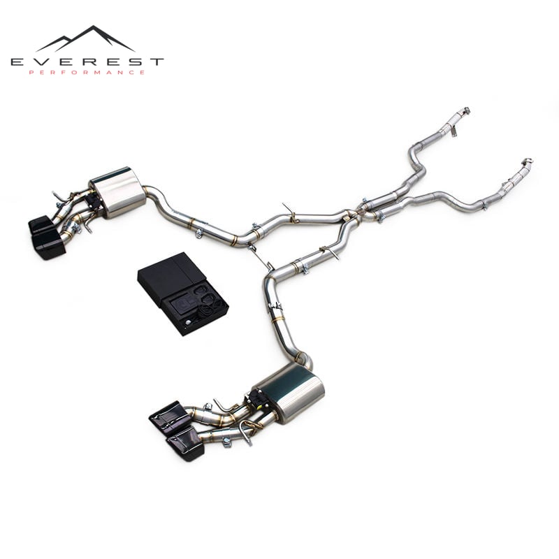 Valvetronic Exhaust System for Mercedes-Benz CLS550 V8 4.7L 2010-2016 Straight Header Downpipe Catback Muffler with Control