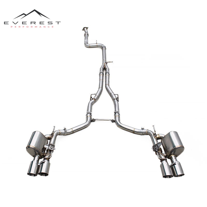 SS304 Exhaust Pipe System for Maserati Ghibli 2.0T 2020-2025 High-performance Valve Muffler Catback Exhaust