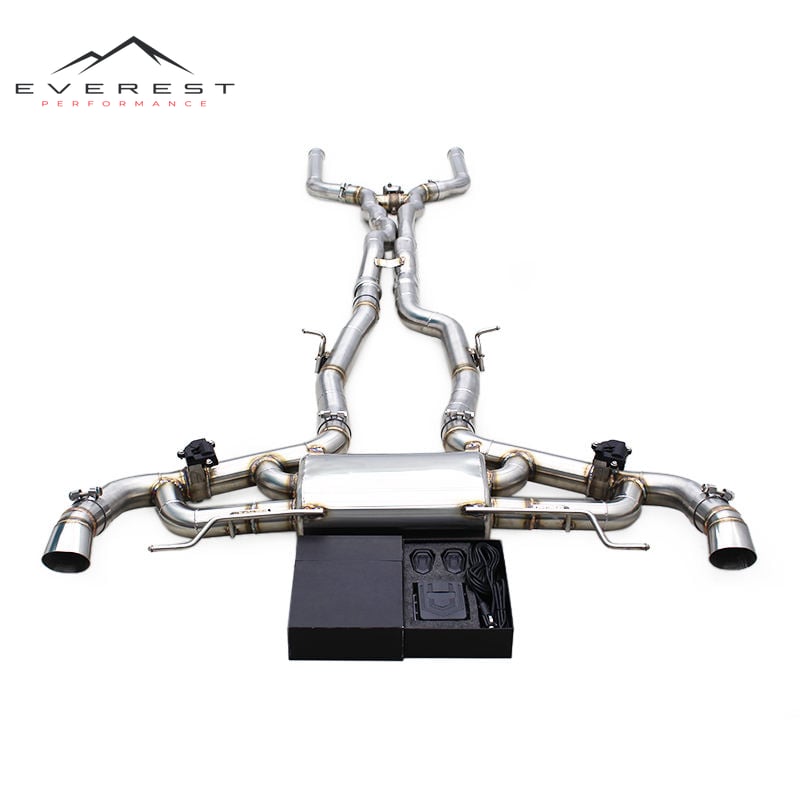 SS304 Exhaust Pipe System for Mercedes-Benz GLC63 AMG 4.0T 2018-2022 Valvetronic Catback Exhaust With Independent Controller