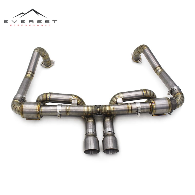 Catback Exhaust for Porsche 718 Boxster/Cayman 2.0T 2016-2023 Performance Escape Titanium Pipe Valved Muffler Exhaust System