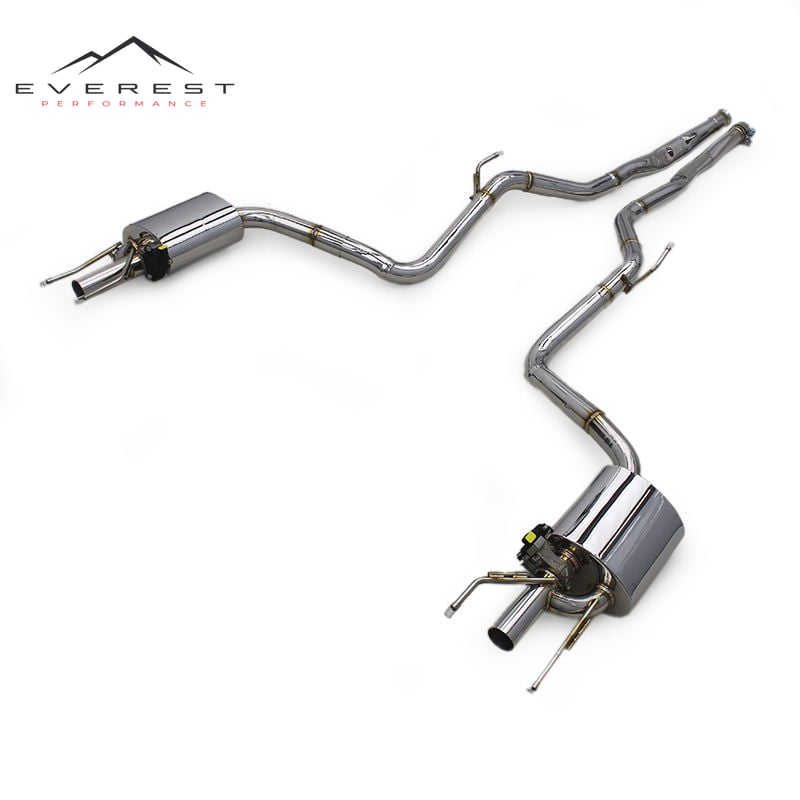 Catback for Mercedes-Benz S350 W221 2005-2012 SUS304 Valvetronic Catback Muffler Exhaust System Without Tips