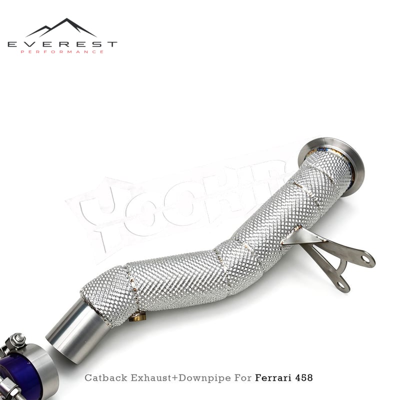 Titanium Lightweight Axleback Valve Muffler Exhaust for Ferrari 458 Italia/Spider 4.5L 2011-2016 with Straight Downpipe