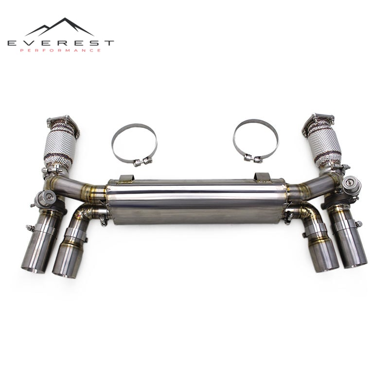 Auto Titanium Exhaust System for Porsche 911 996 TURBO 3.6 1997-2005 Sport Exhaust Catted Downpipe Valve Catback Muffler