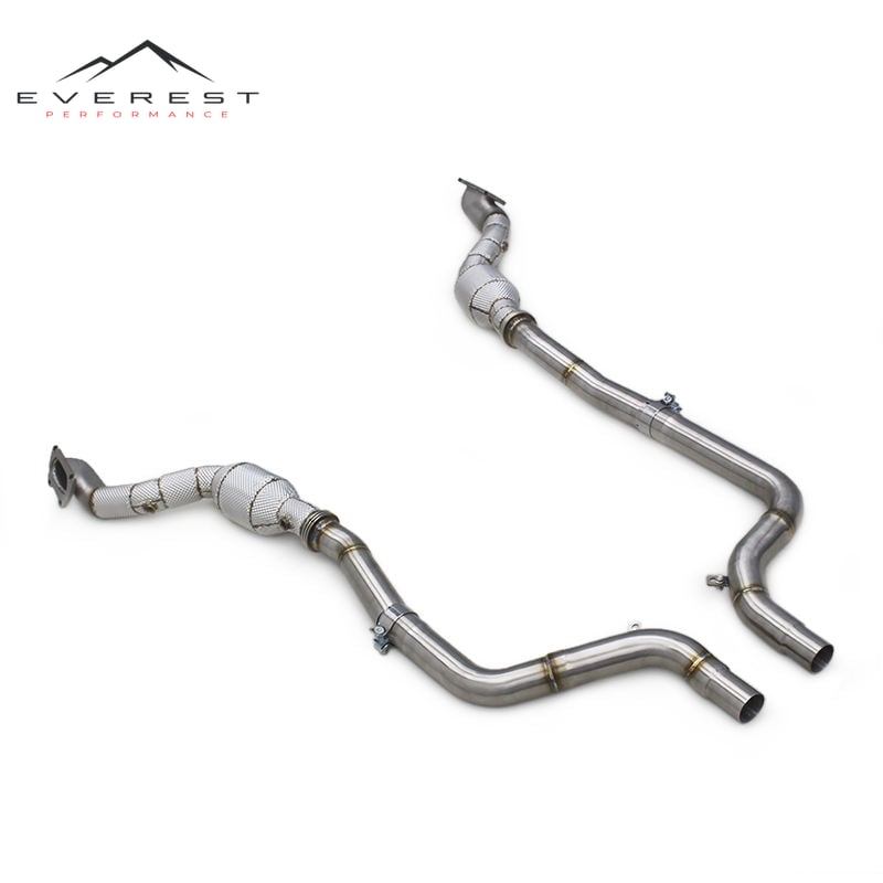 Catalyst Downpipe for Dodge Challenger 3.6L 2015-2023 Polished Stainless Steel Catted Pipe Car Exhaust System