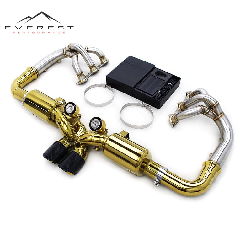 Performance Racing Exhaust Pipes for Porsche 911 991/991.1/991.2 GT3 2011-2019 SUS304 Downpipe Catback Muffler Valve