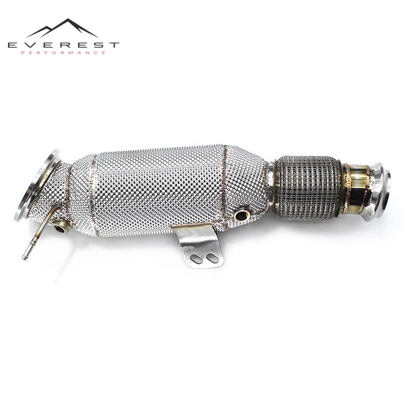 Downpipe for BMW M340i B58 3.0T 2014-2022 Engine Stainless Steel Turbo Manifold Header with Catalyst Heat Shield Exhaust