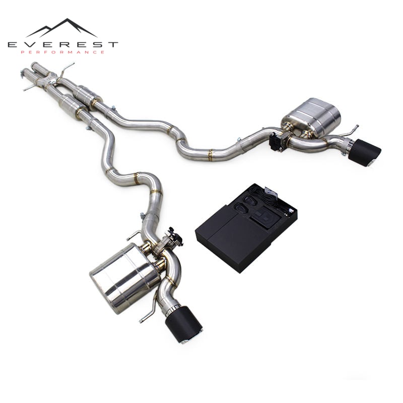 Custom Catback Exhaust System for Land Rover Range Rover Sport V6 3.0T 2013-2019 Exhaust Control Valve Heat Shield Muffler Pipe