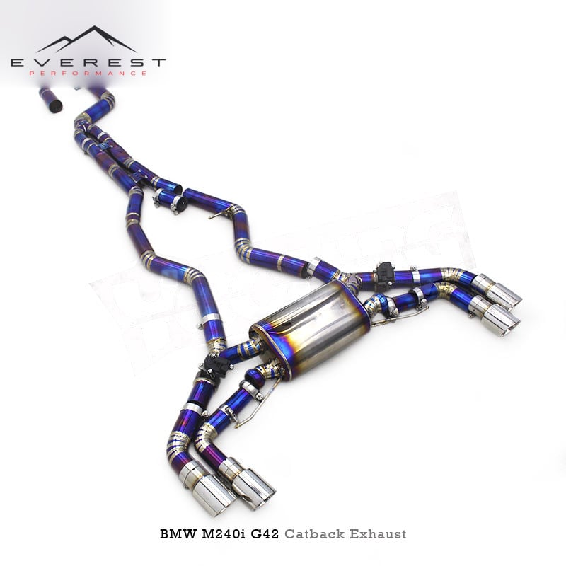 Racing Valvetronic Titanium Catback Exhaust Pipe System for BMW M240/M240i F22/G42 3.0T 2017-2023 Car Parts Escape Valve Muffler
