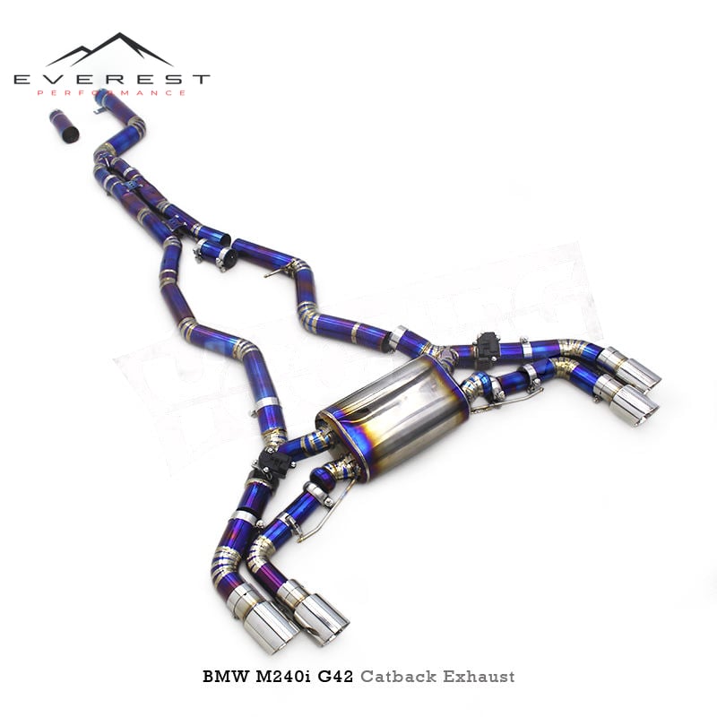 Racing Valvetronic Titanium Catback Exhaust Pipe System for BMW M240/M240i F22/G42 3.0T 2017-2023 Car Parts Escape Valve Muffler